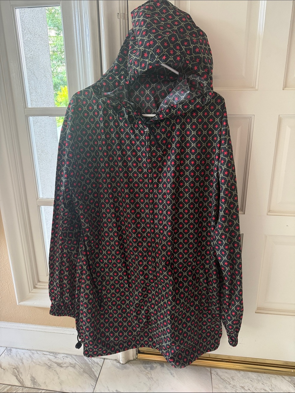 Gucci Black Hooded Windbreaker